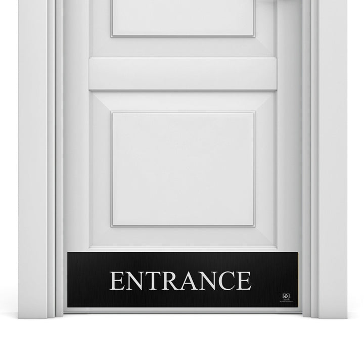 Engraved 'Entrance' Door Kick Plate