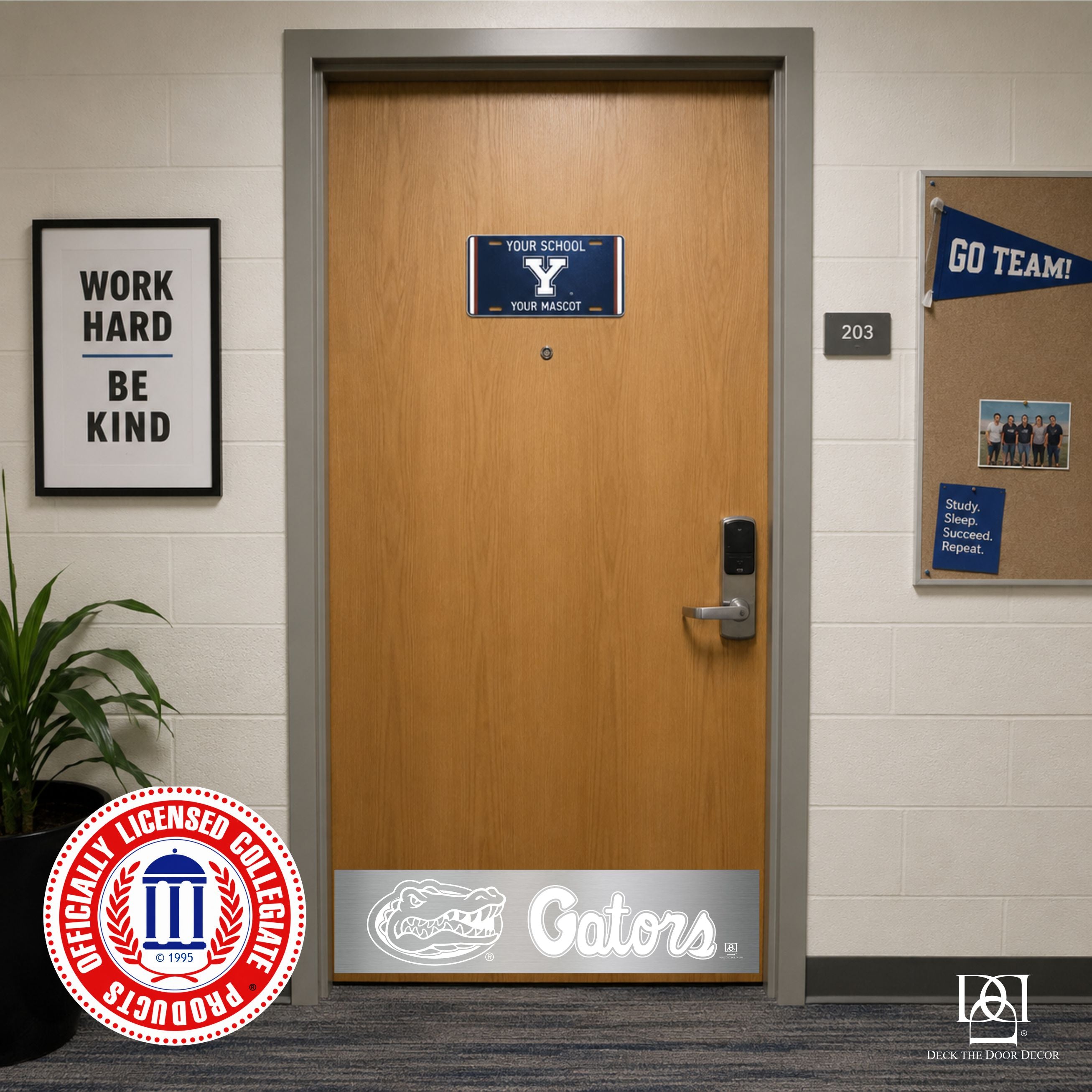 Florida Gators Engraved Door Kick Plate – Officially Licensed Collegiate Door Decor