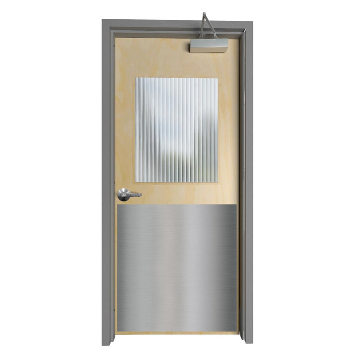 Full-Size Door Kick Plate - Anodized Aluminum - Multiple Finish & Size Options