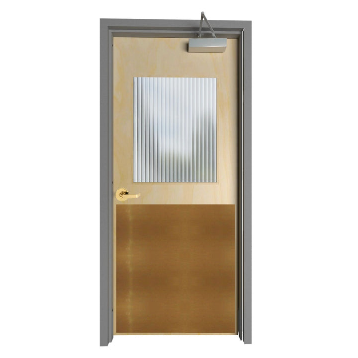 Full-Size Door Kick Plate - Anodized Aluminum - Multiple Finish & Size Options