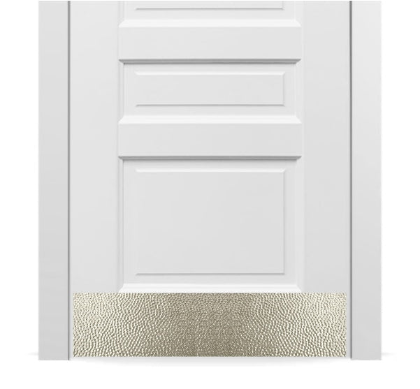 Door Kick Plate - Artisan Embossed - Hammered Pattern - Multiple Finish & Size Options