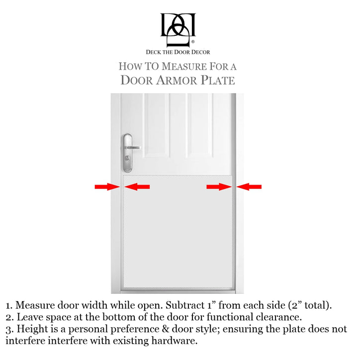 Durable Door Armor Plate - Multiple Finish & Size Options