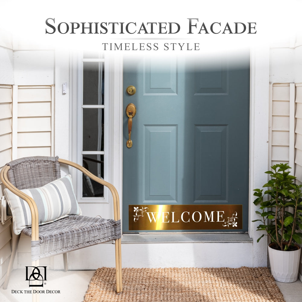 Johnson's Welcome Engraved Door Kick Plate - Personalized Entrance Protection