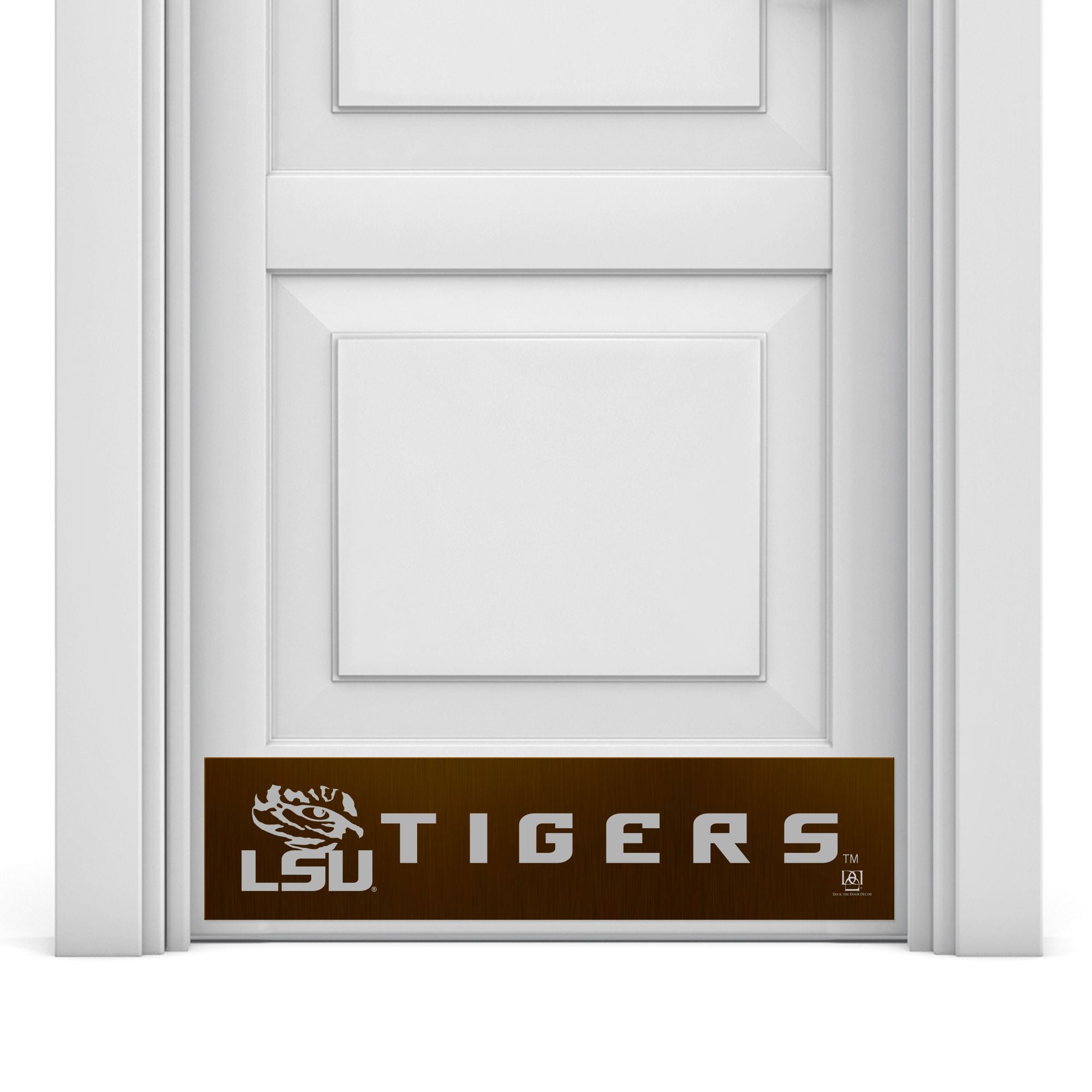 LSU Tigers Engraved Door Kick Plate – Officially Licensed Collegiate Door Decor