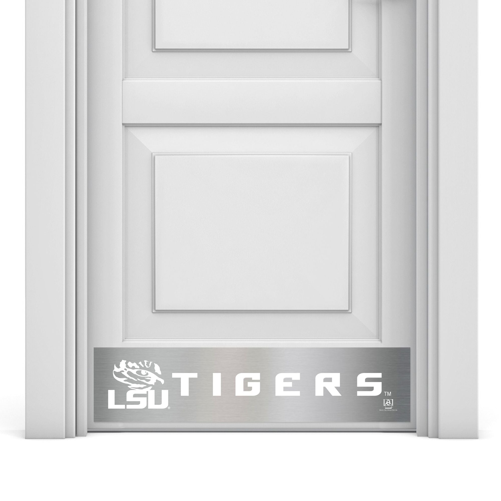 LSU Tigers Engraved Door Kick Plate – Officially Licensed Collegiate Door Decor