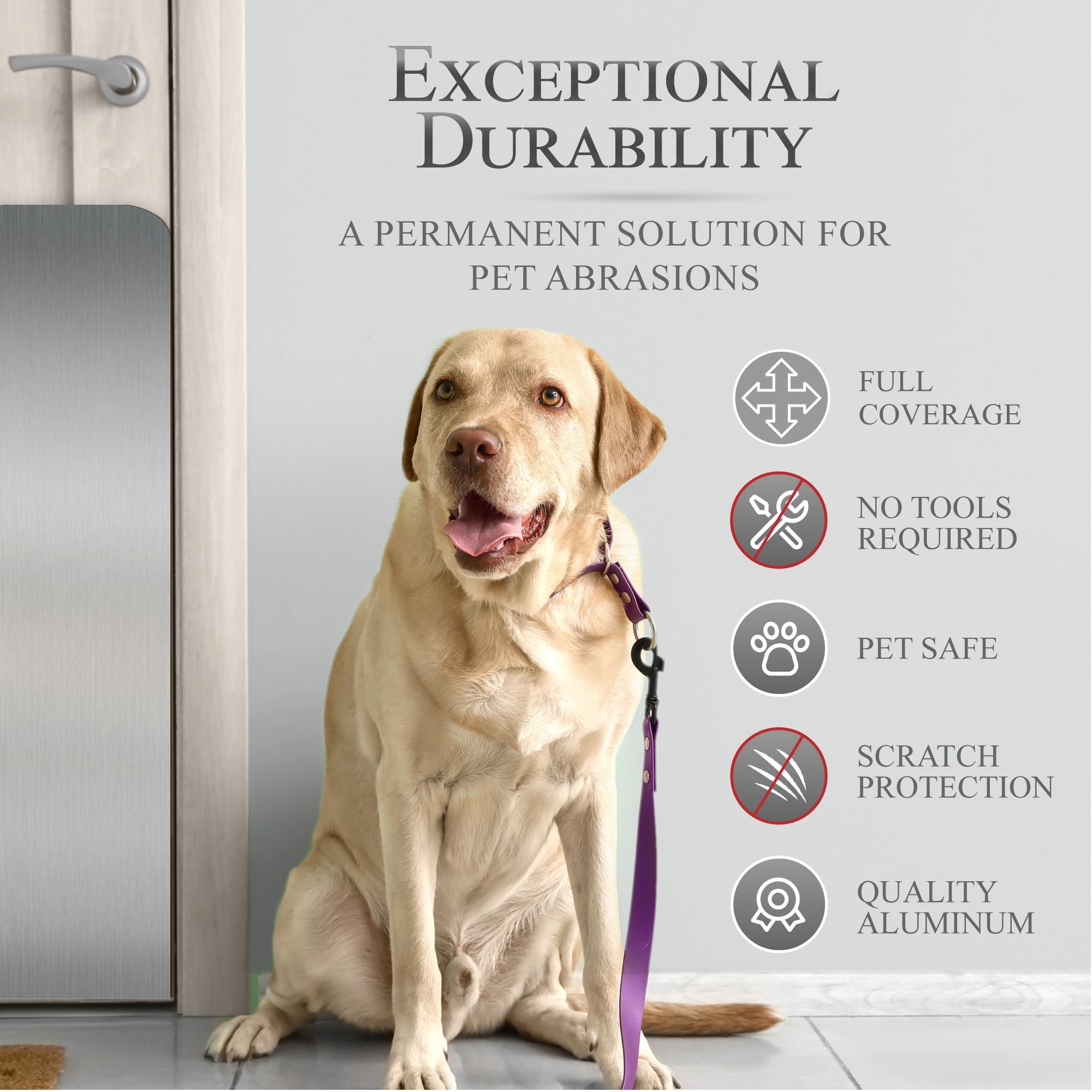 Large Breed Dog Scratch Door Protection Plate