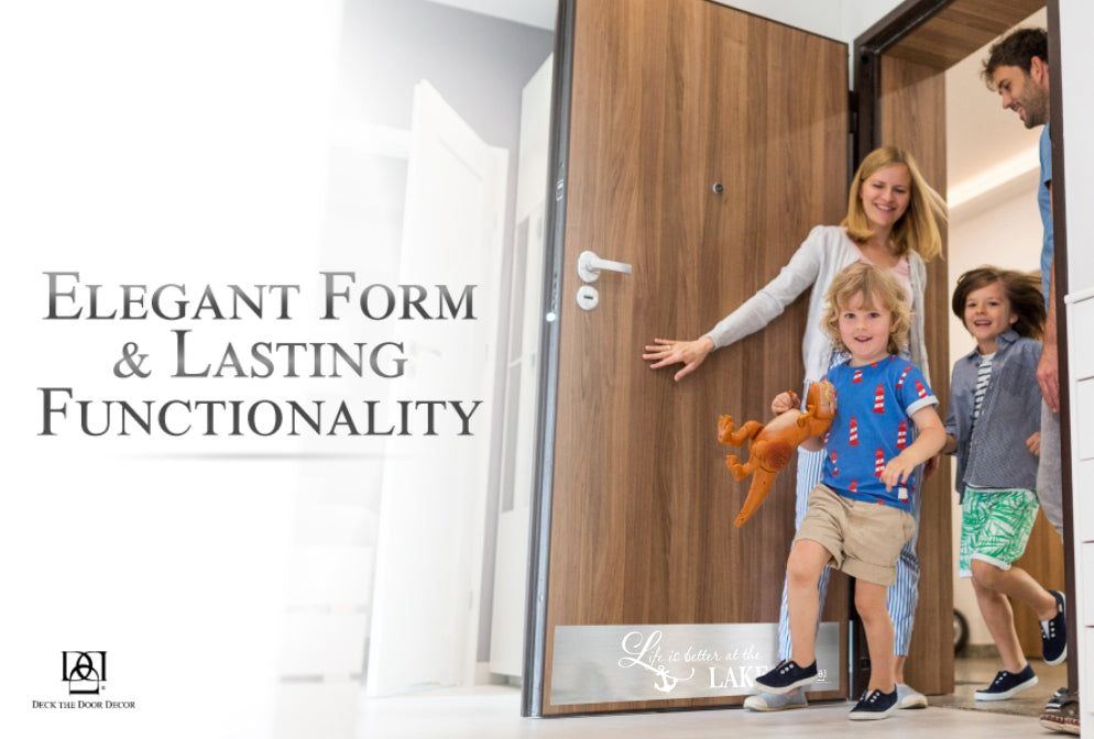 Life is Better at the Lake Engraved Door Kick Plate - Lakeside Entrance Protection