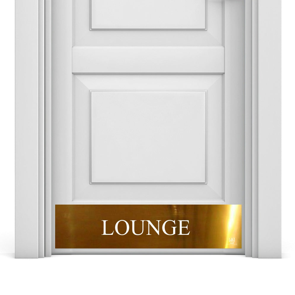 Lounge Engraved Door Kick Plate