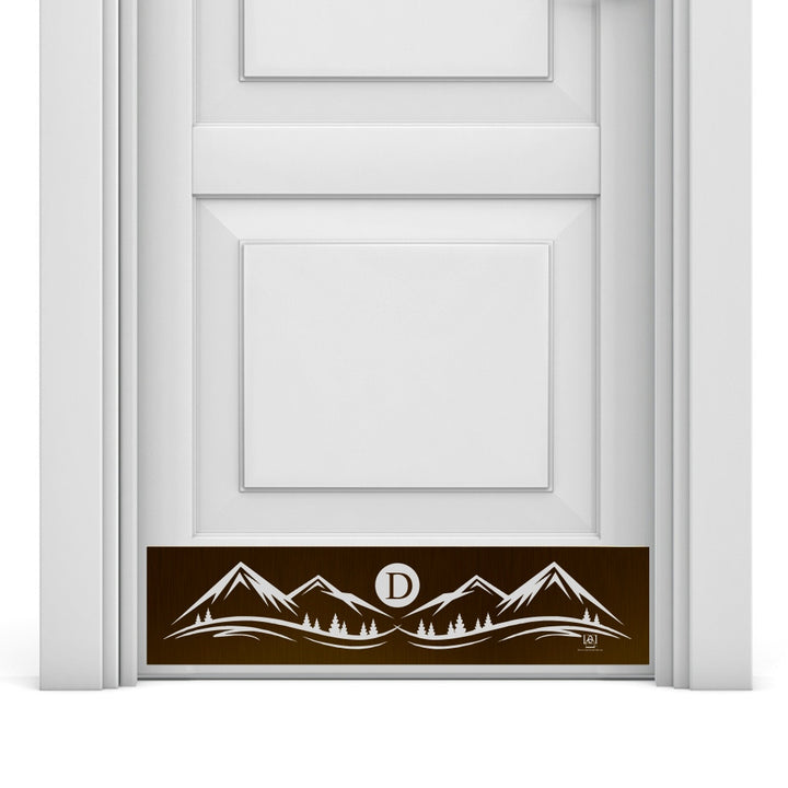 Mountain Monogram Engraved Door Kick Plate