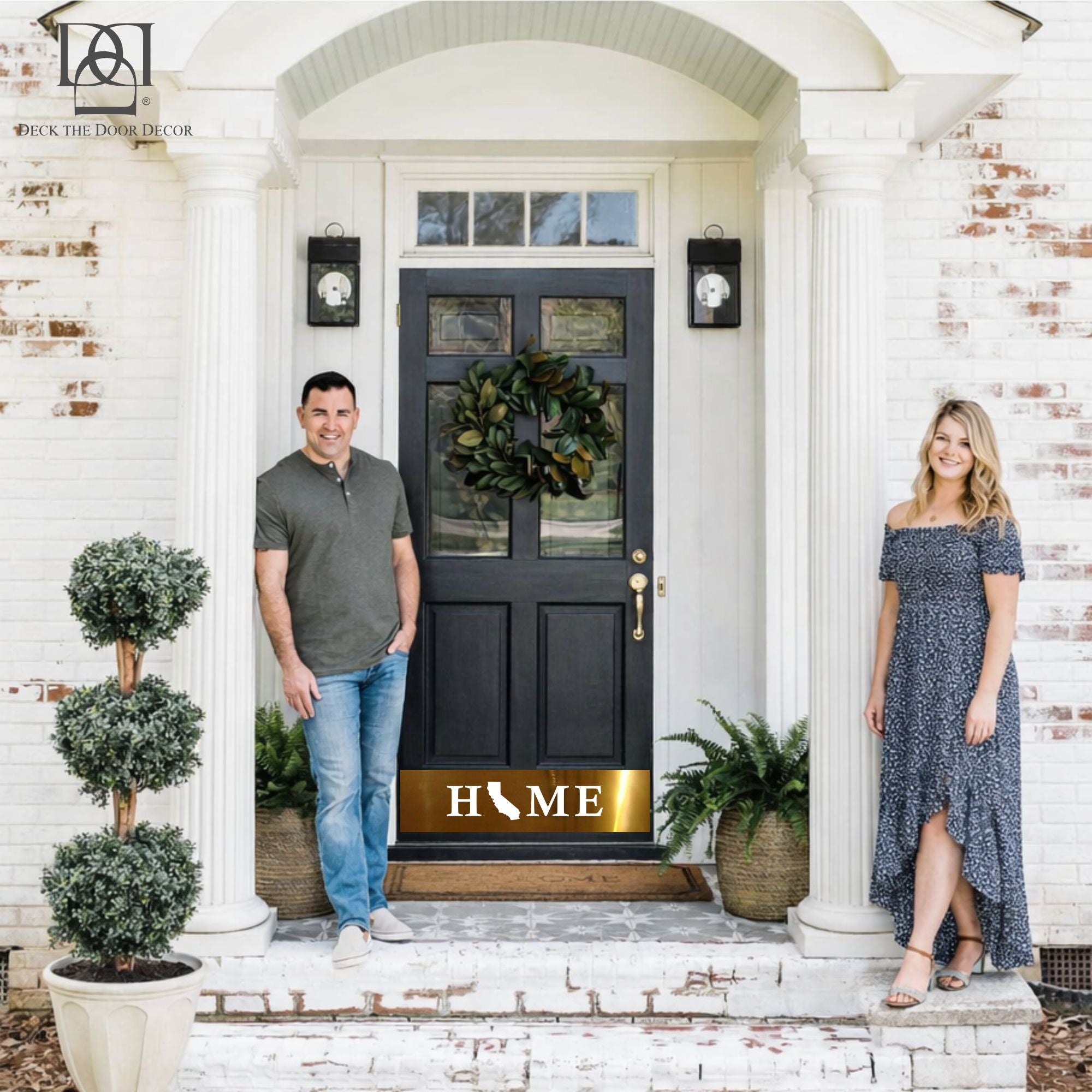 Home State Silhouette Engraved Door Kick Plate – Personalized Door Protection