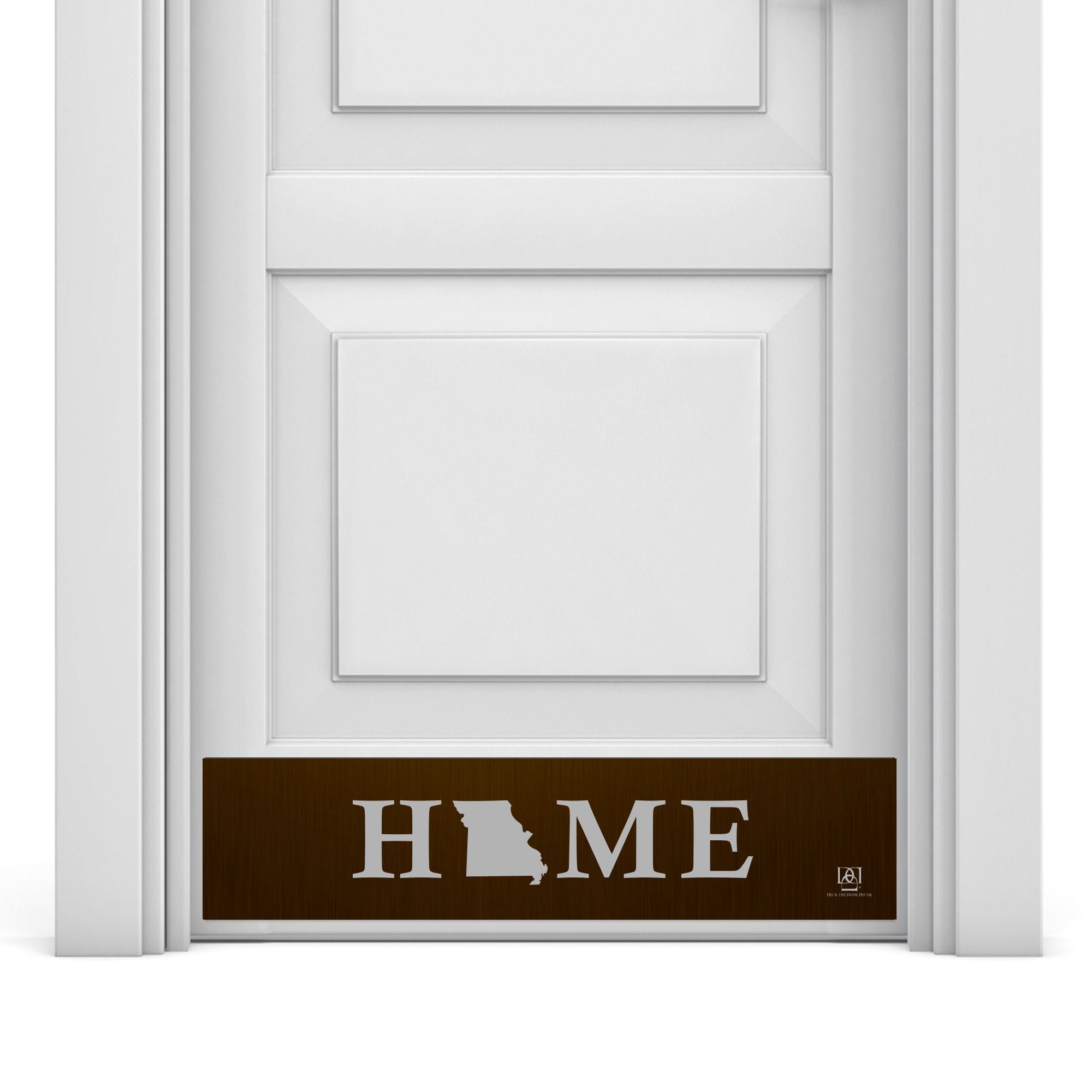 Home State Silhouette Engraved Door Kick Plate – Personalized Door Protection