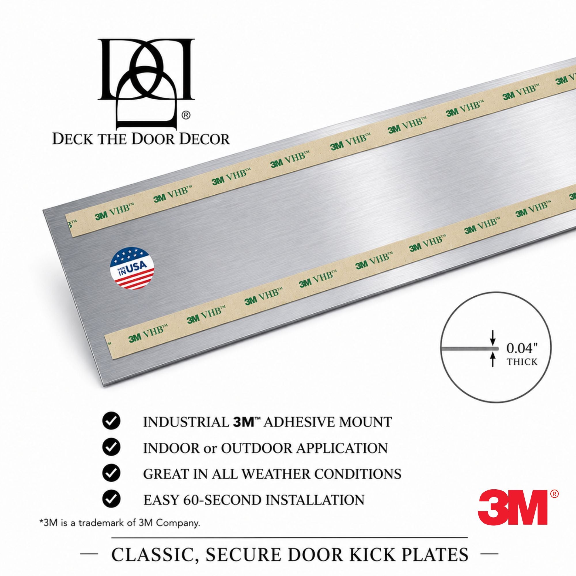 Alabama Crimson Tide Roll Tide Engraved Door Kick Plate – Officially Licensed Collegiate Door Decor