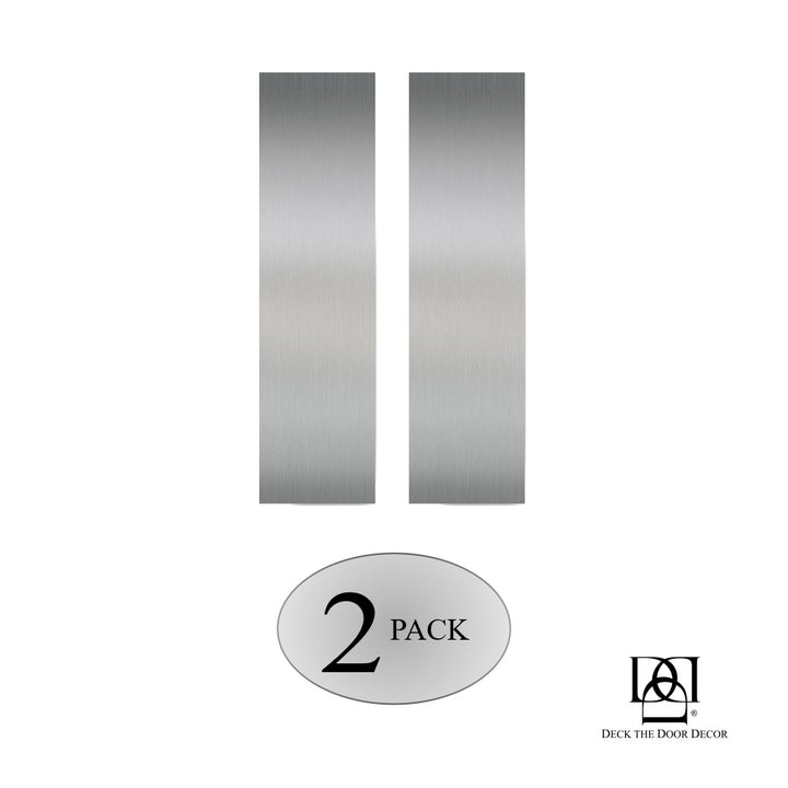 Door Push Plate in Satin Nickel 2 Pack