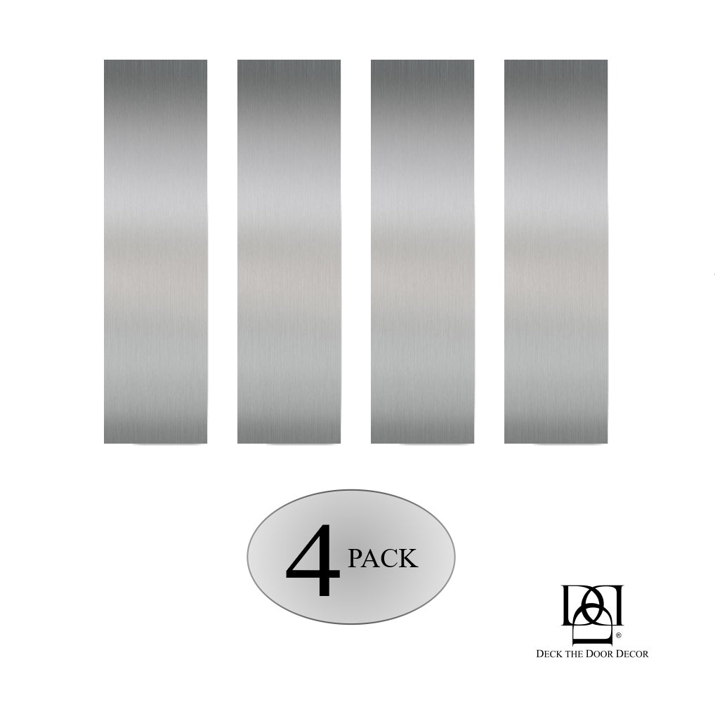 Door Push Plates - Anodized Aluminum - Multiple Finish & Size Options