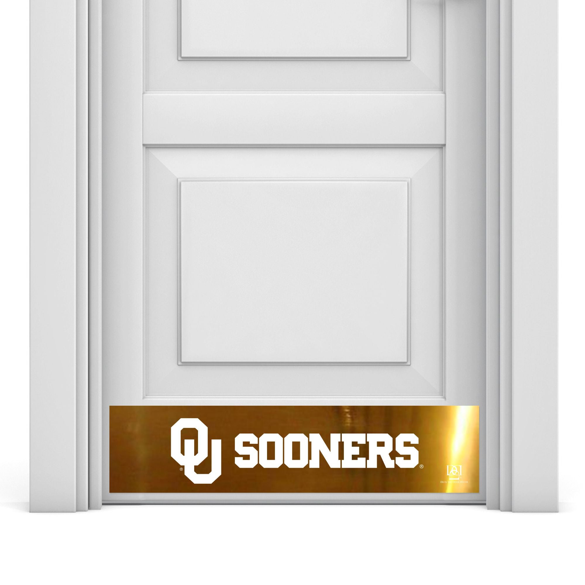 Oklahoma University Sooners Engraved Door Kick Plate – Officially Licensed Collegiate Door Decor