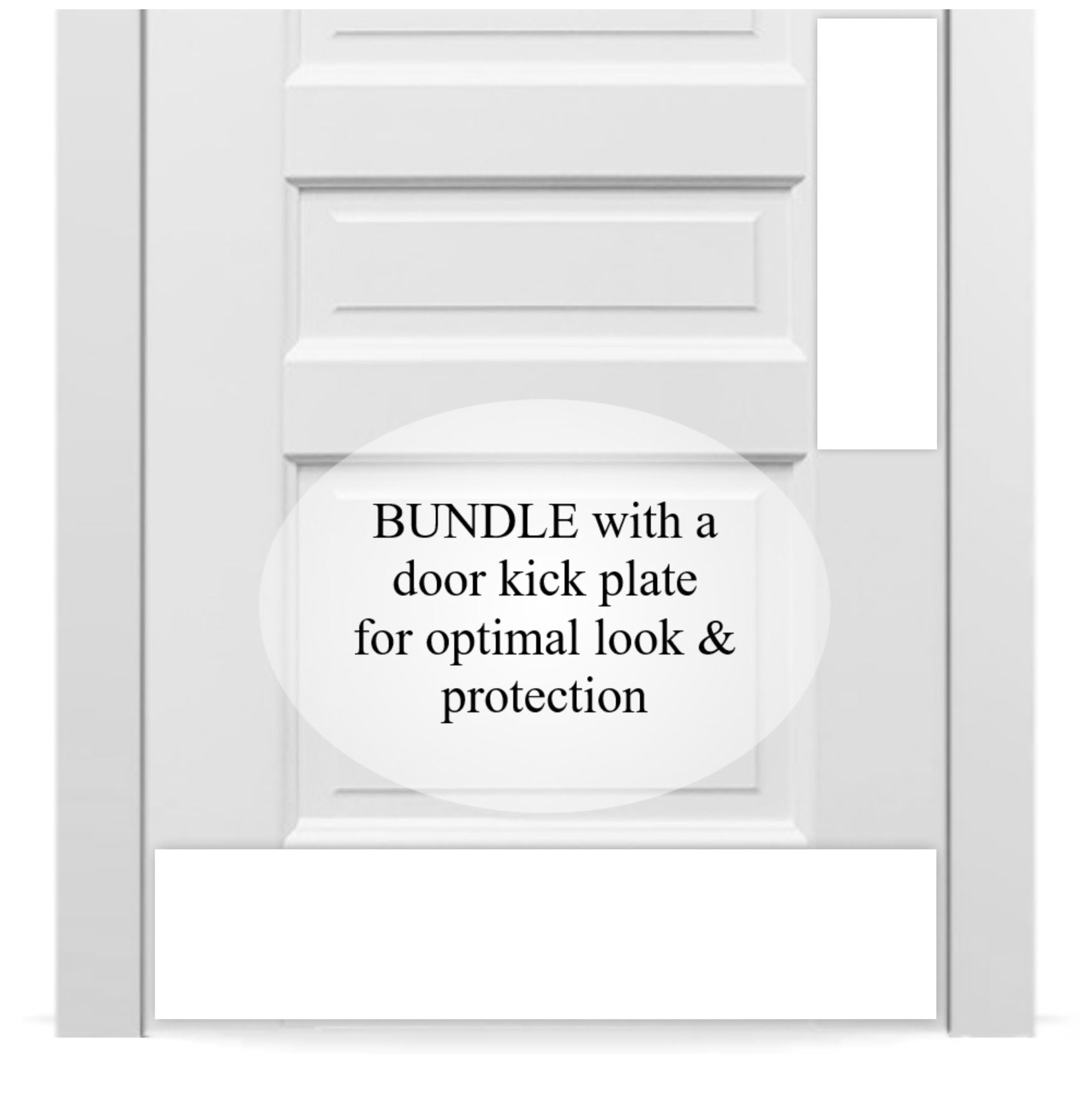 Traditional Door Push Plates - Multiple Finish & Size Options