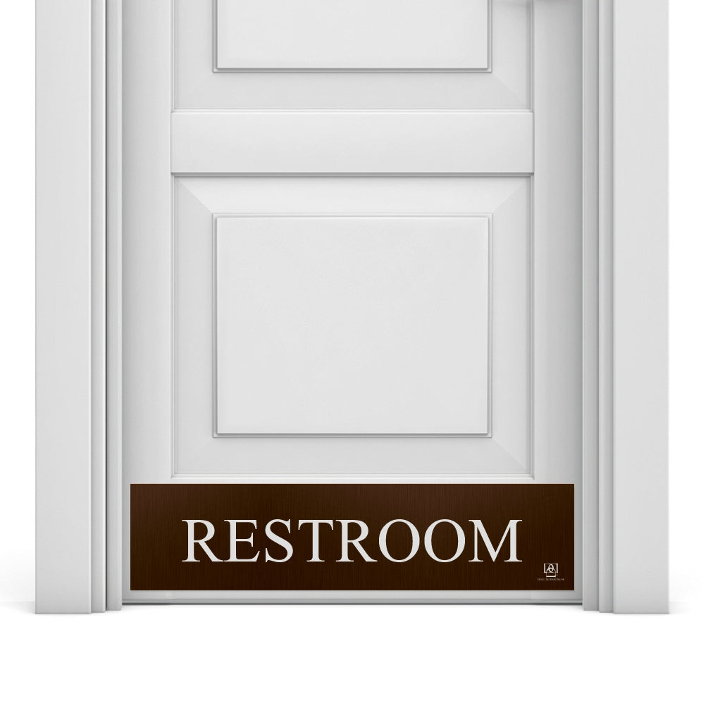 Restroom Engraved Door Kick Plate