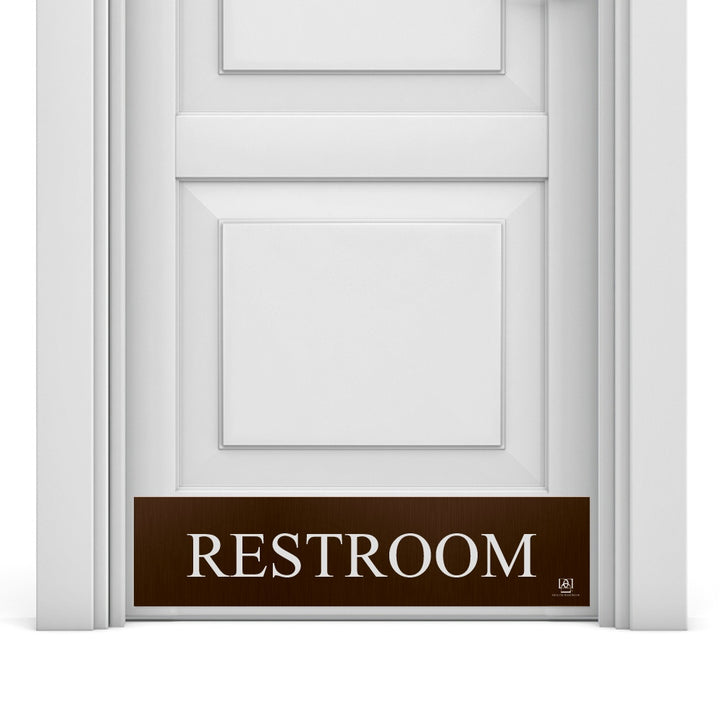 Restroom Engraved Door Kick Plate