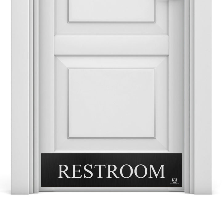 Restroom Engraved Door Kick Plate