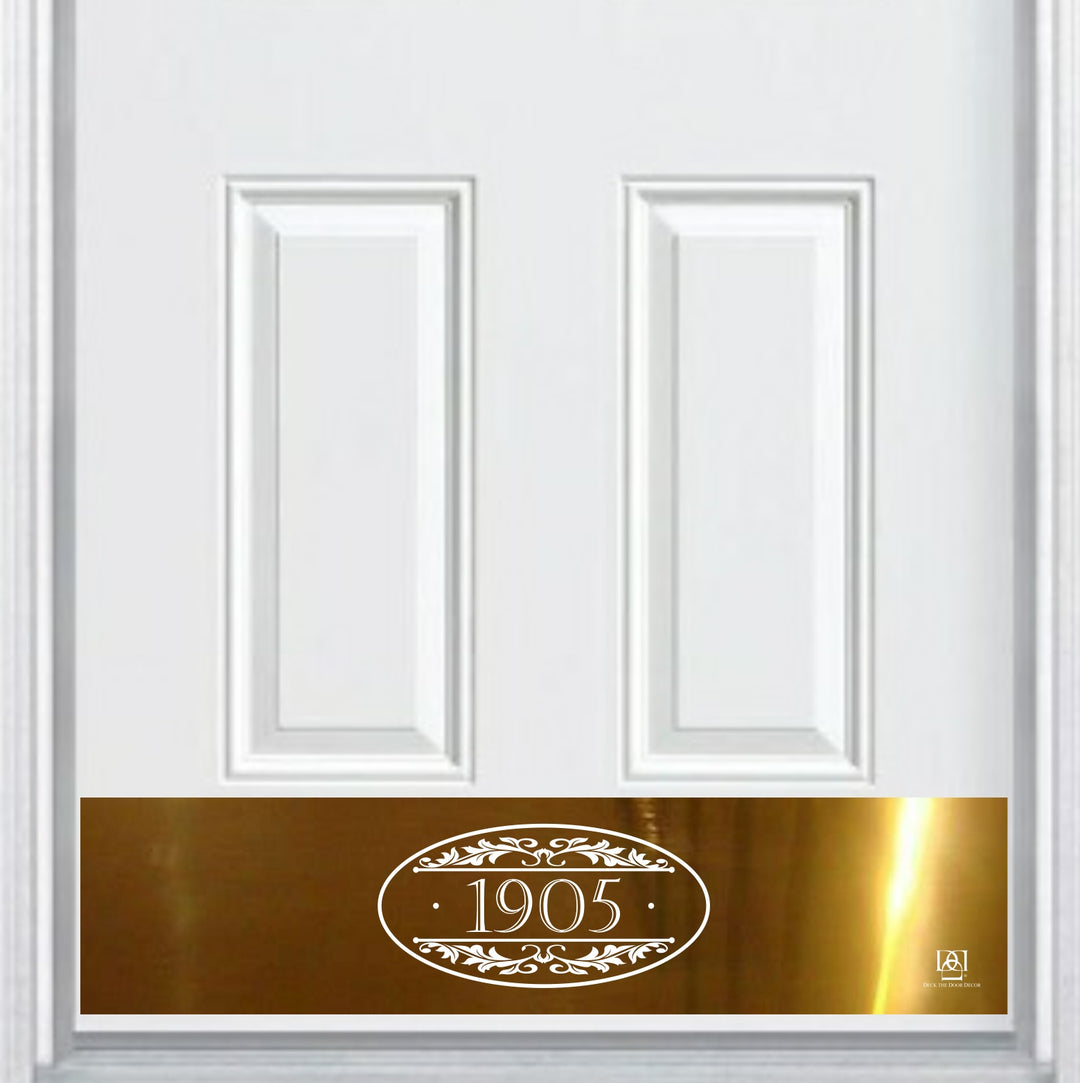 Door Address Accent Plate - Engraved - NEW "Southern Roots" - Multiple Finish & Size Options - Customizable