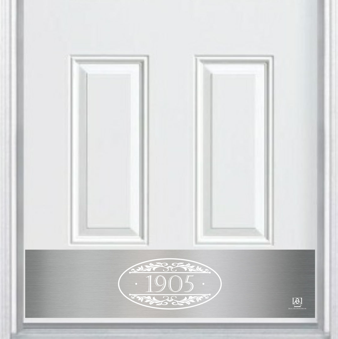 Door Address Accent Plate - Engraved - NEW "Southern Roots" - Multiple Finish & Size Options - Customizable