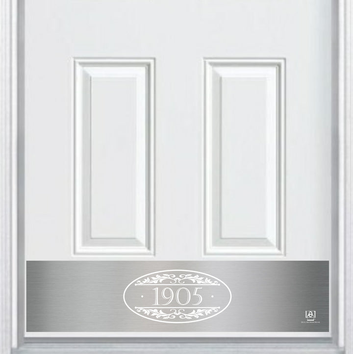 Door Address Accent Plate - Engraved - NEW "Southern Roots" - Multiple Finish & Size Options - Customizable