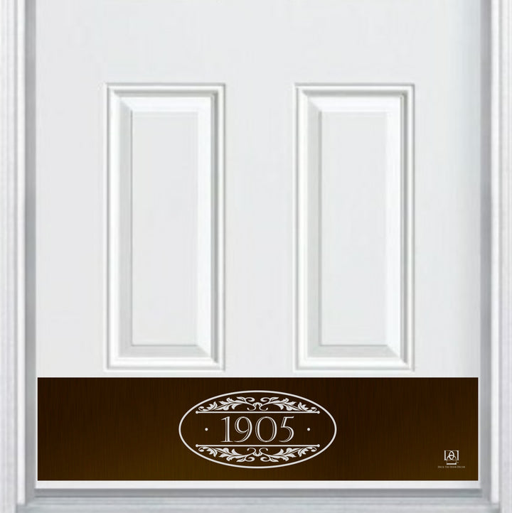 Door Address Accent Plate - Engraved - NEW "Southern Roots" - Multiple Finish & Size Options - Customizable