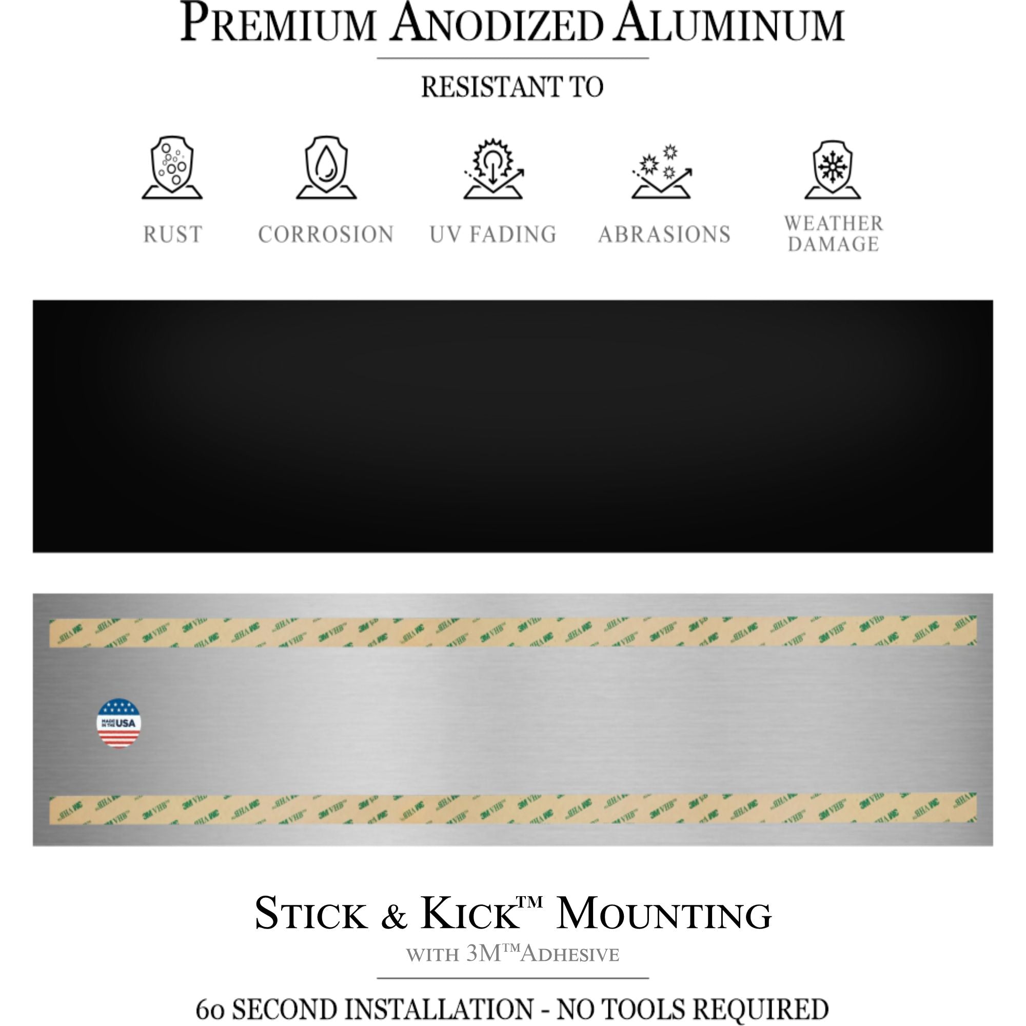 Traditional Door Kick Plates - Multiple Finish & Size Options