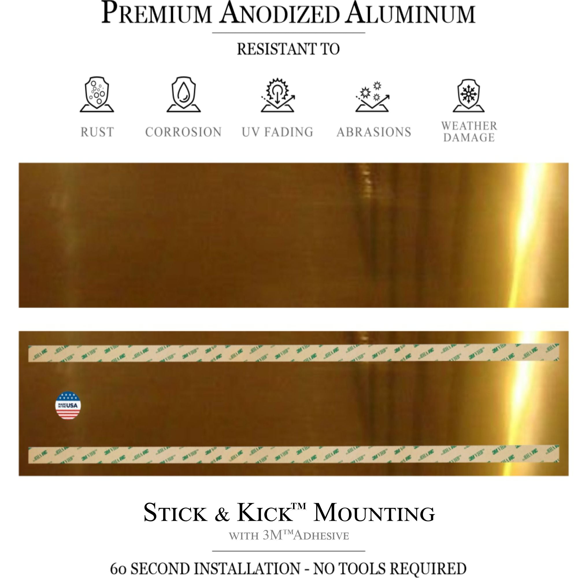 Traditional Door Kick Plates - Multiple Finish & Size Options