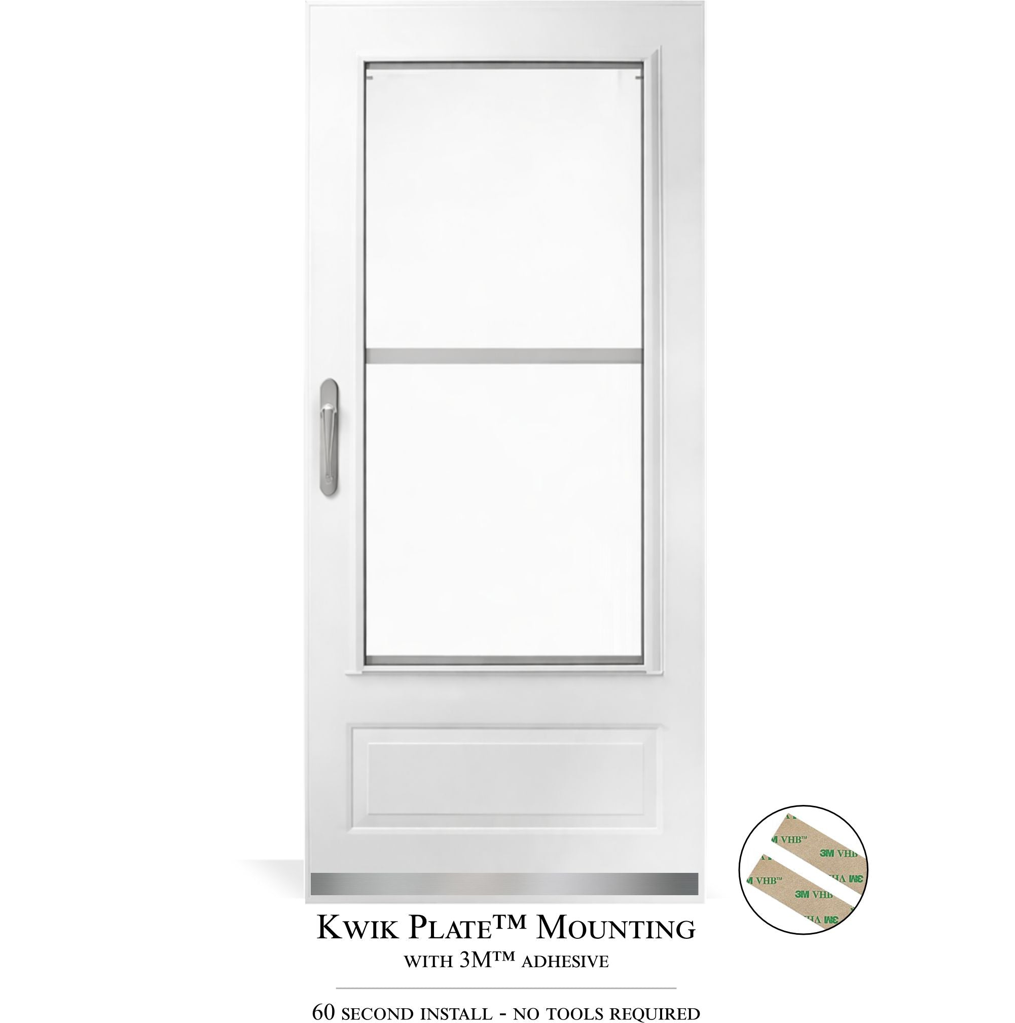 Storm Door Protection Plates – Kwik Plates™