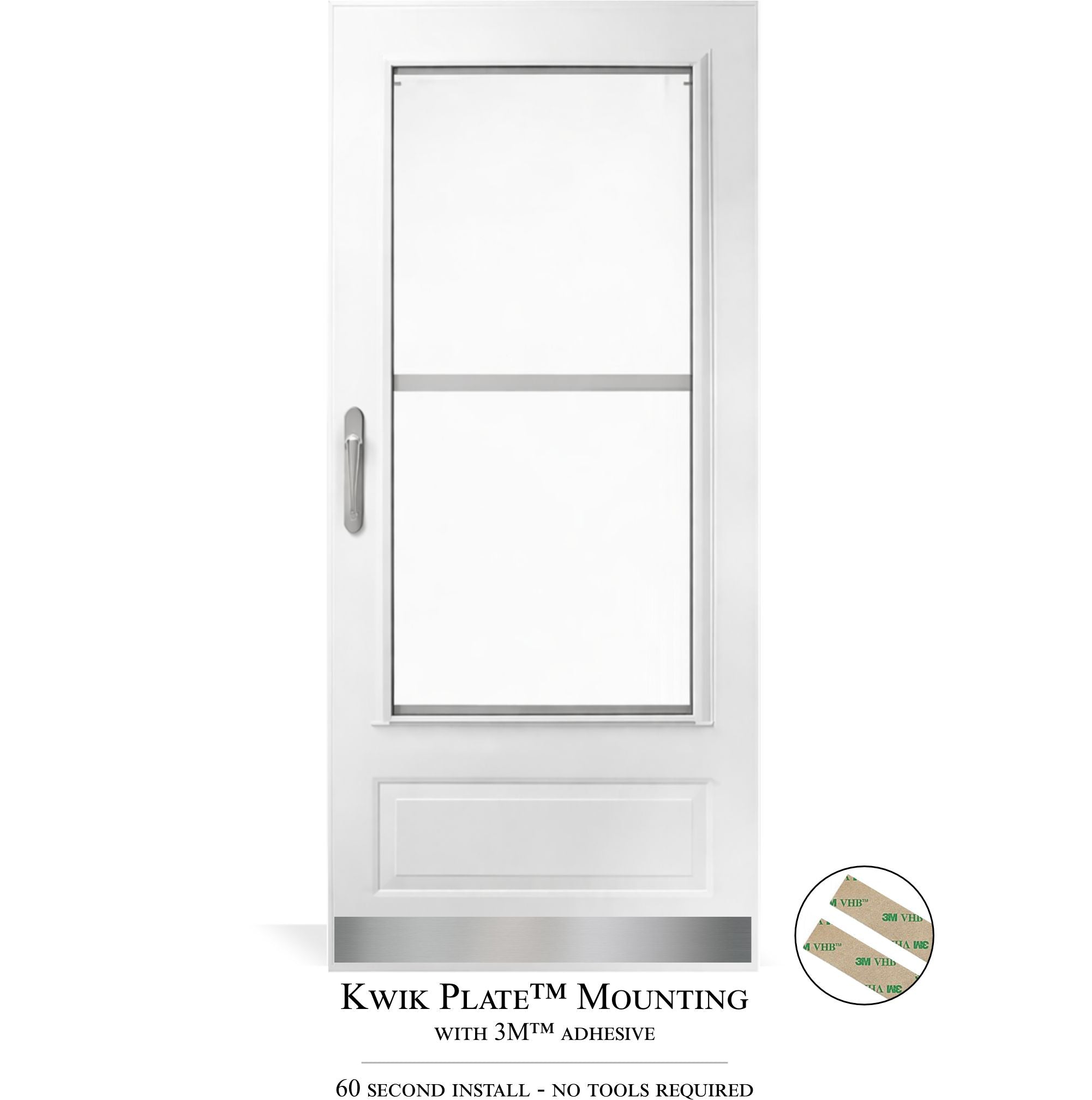 Storm Door Protection Plates – Kwik Plates™