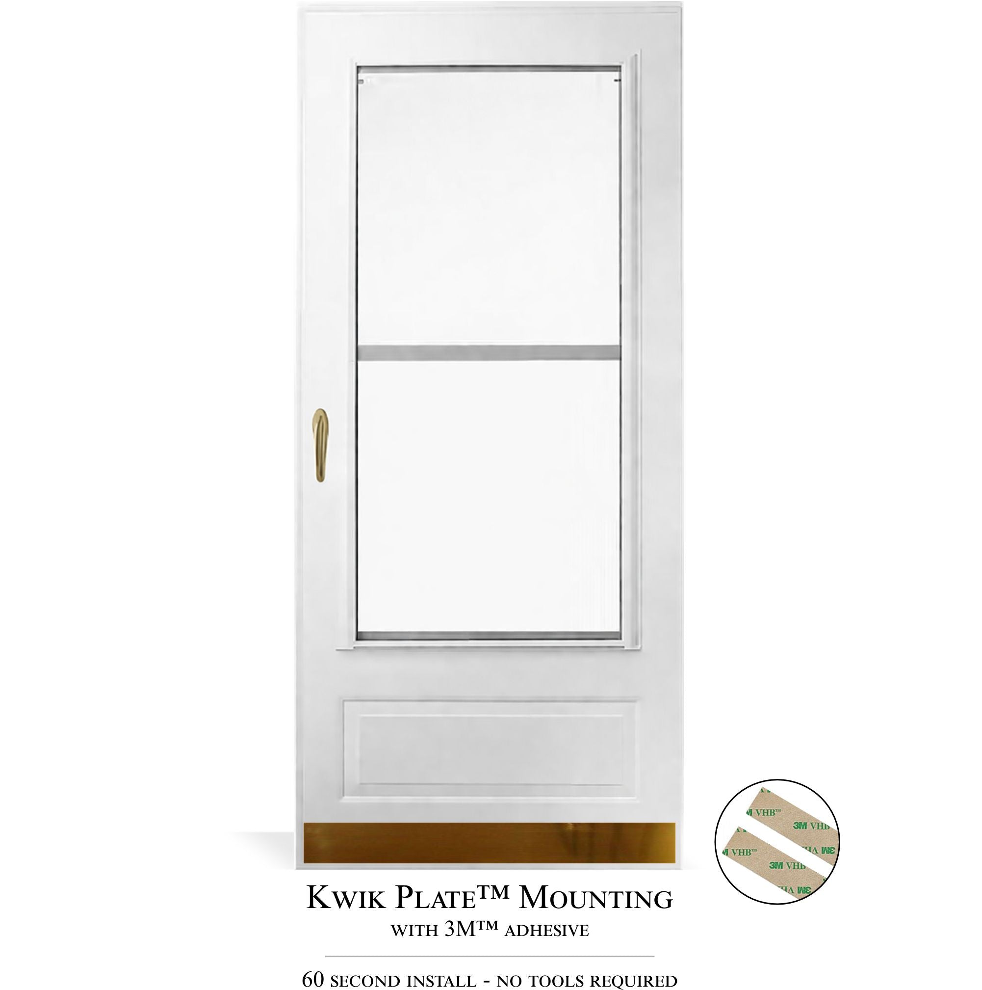 Storm Door Protection Plates – Kwik Plates™
