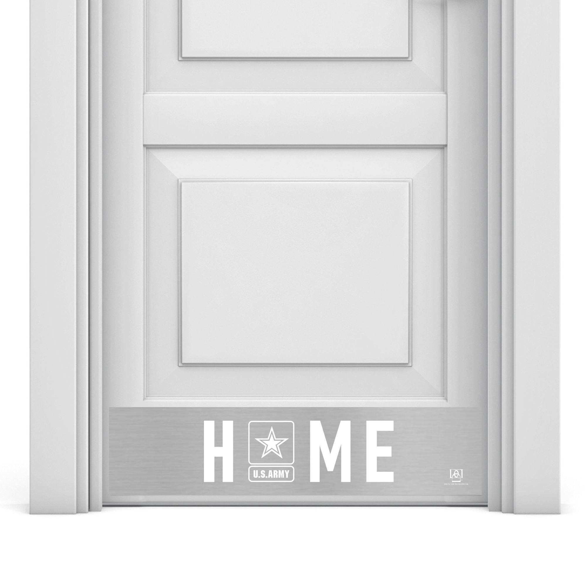 US Army Home Engraved Door Kick Plate – Officially Licensed Door Protection