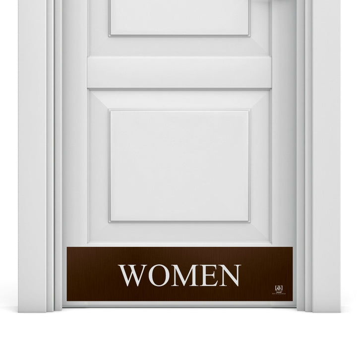 Women's Restroom Engraved Door Kick Plate