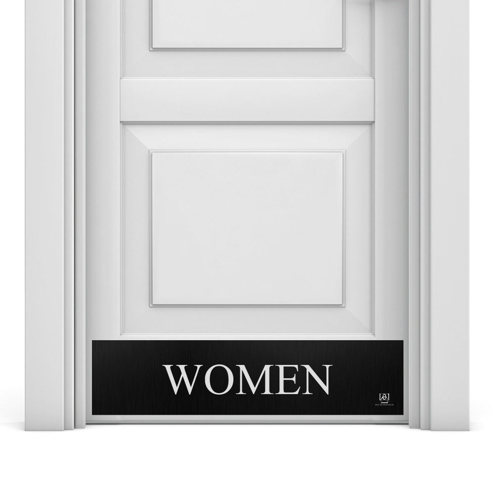 Women's Restroom Engraved Door Kick Plate