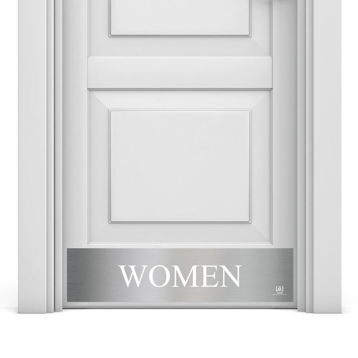 Women's Restroom Engraved Door Kick Plate