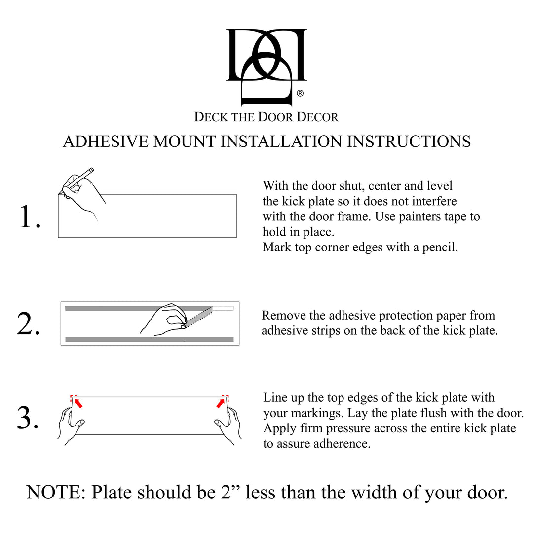 Adhesive Mount Installation Instructions