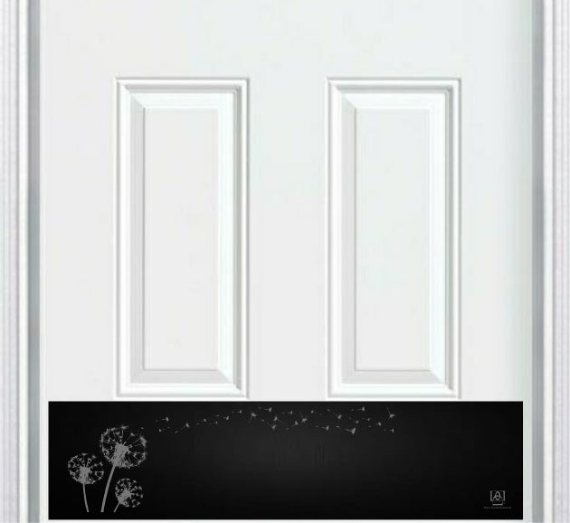 Dandelion Wish Engraved Door Kick Plate