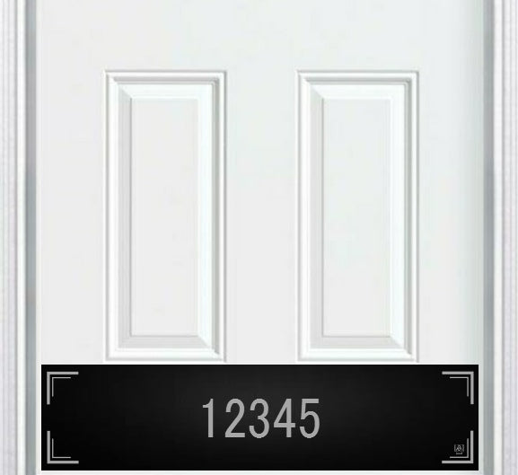 Door Kick Plate - Engraved - "Minimalist" Home Address - Multiple Finish & Size Options - Customizable