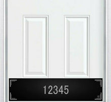 Load image into Gallery viewer, Door Kick Plate - Engraved - &quot;Minimalist&quot; Home Address - Multiple Finish &amp; Size Options - Customizable
