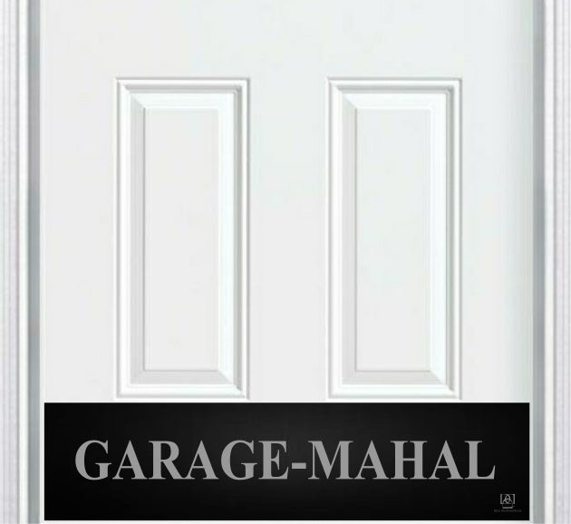 Door Kick Plate - Engraved - "Garage Mahal" - Multiple Finish & Size Options