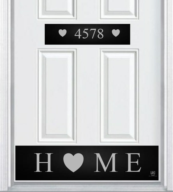 Engraved Address Accent Door Plate by Deck the Door Decor