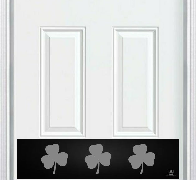 Shamrock Engraved Door Kick Plate by Deck the Door Decor