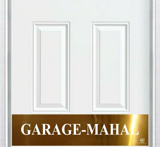 Door Kick Plate - Engraved - "Garage Mahal" - Multiple Finish & Size Options