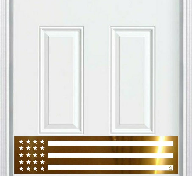 Door Kick Plate - Engraved - "Patriot" - Multiple Finish & Size Options