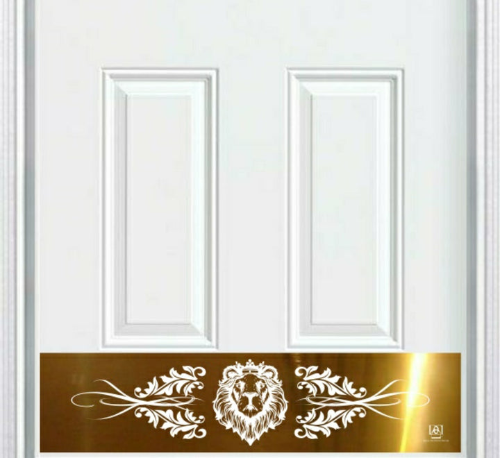 Engraved Door Kick Plate by Deck the Door Decor