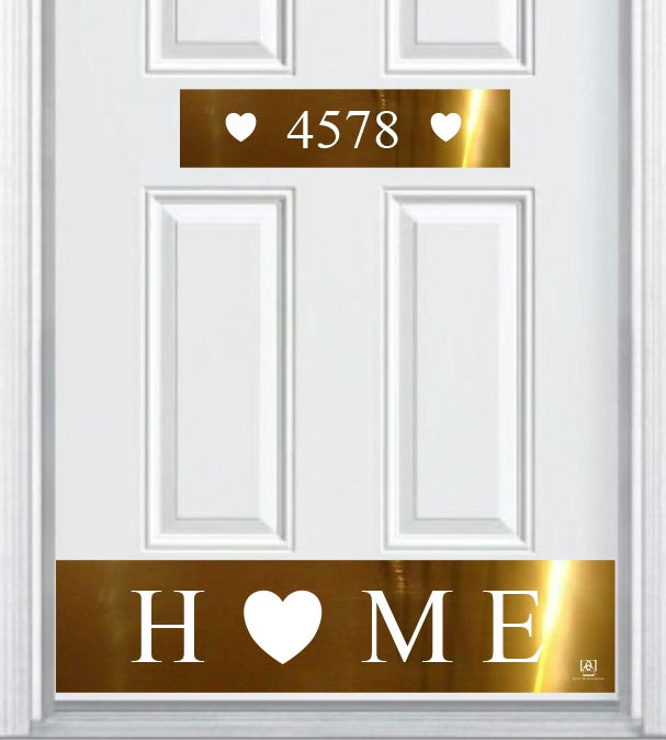 Engraved Address Accent Door Plate by Deck the Door Decor