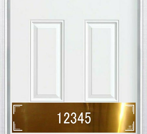 Home Address Brass Door Kick Plate