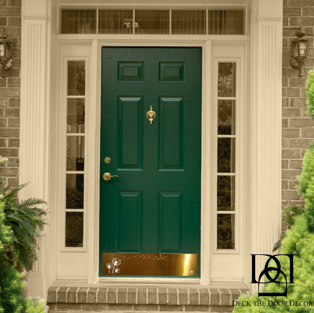 Dandelion Wish Engraved Door Kick Plate