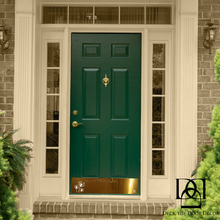 Dandelion Wish Engraved Door Kick Plate